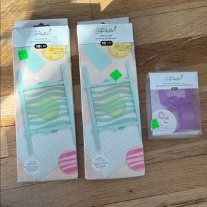 NIB Bundle of 3 Sweet Sugarbelle Stencil Snap Set & Mini Shape Set